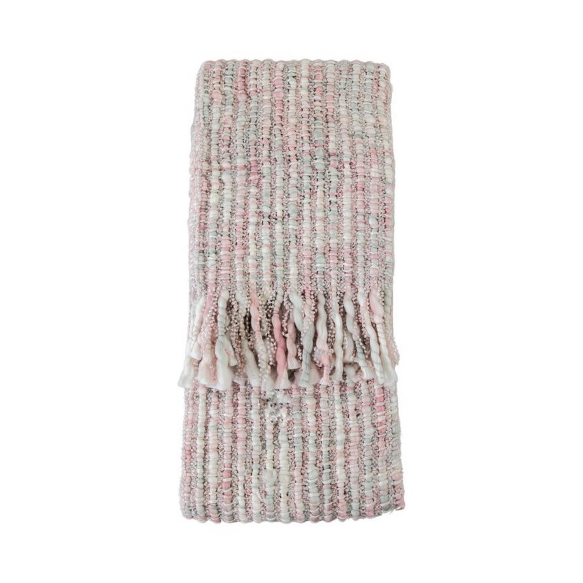 Flora Space Dyed Kilburn Scott Throw In Blush Pink